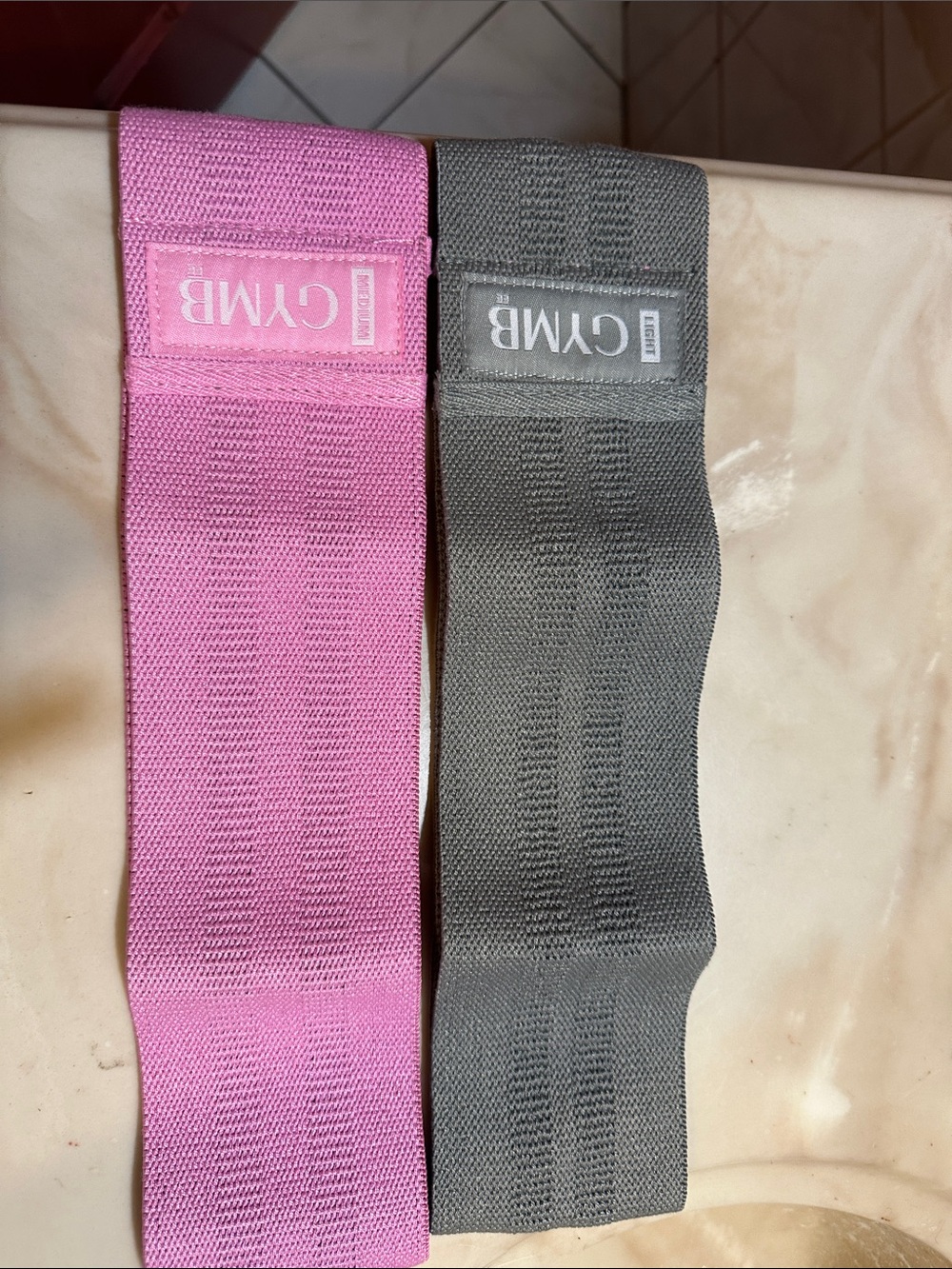 Booty Resistance Bands — Pink & Gray